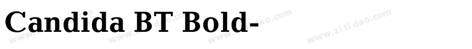 Candida BT Bold字体转换
